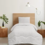لحاف الیاف یک نفره سفید
